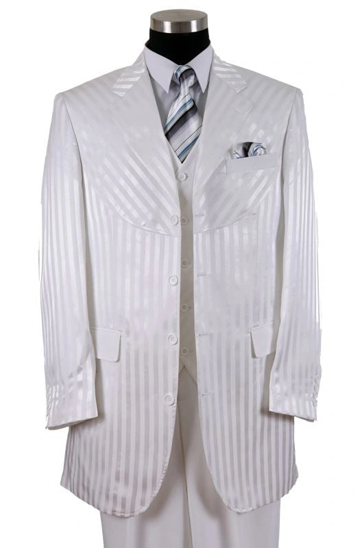 Traje Milano Moda 2915V Blanco: Elegancia italiana para el hombre moderno, un clásico renovado, imprescindible.