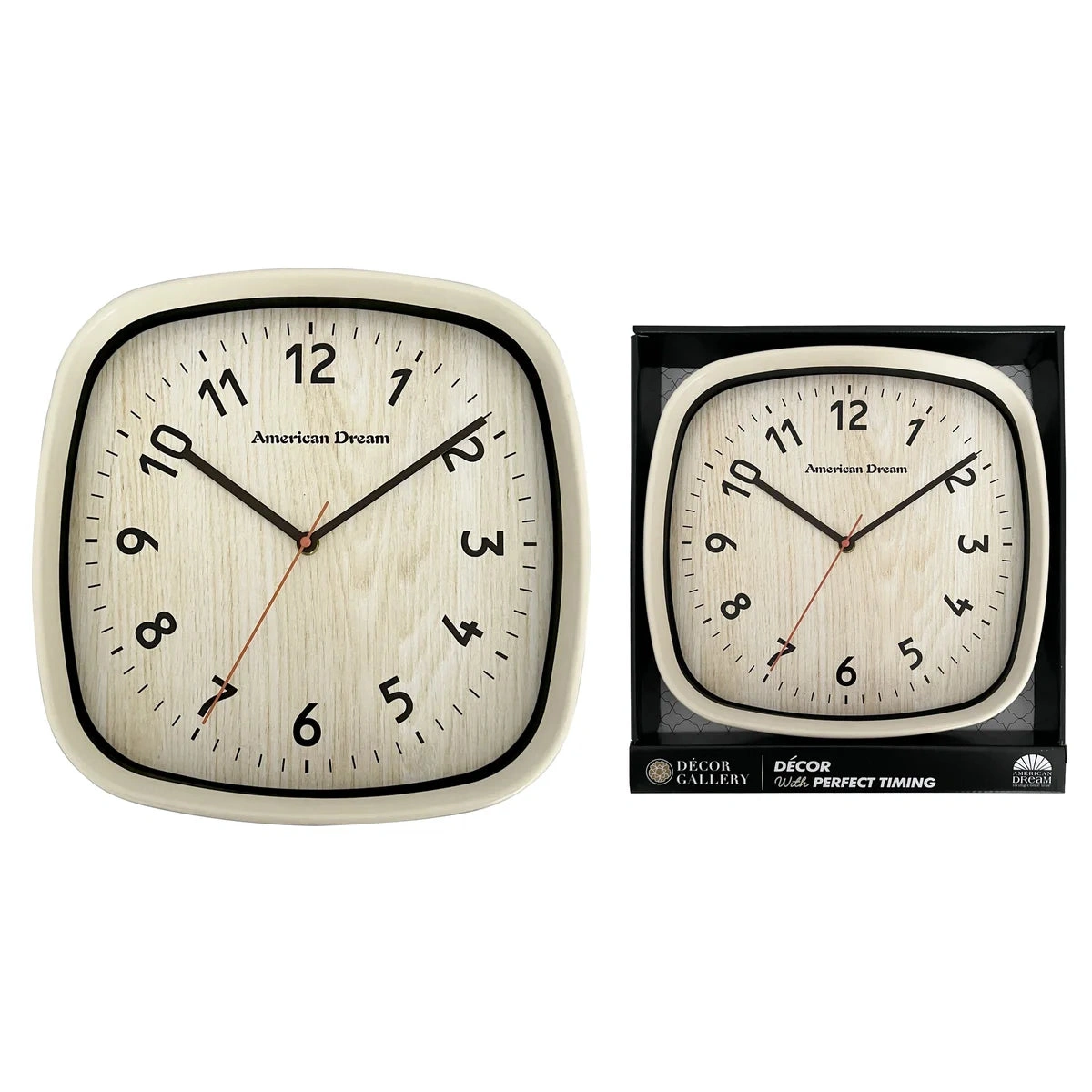 Reloj de pared cuadrado y silencioso: diseño único y moderno para tu hogar. ¡No te lo pierdas!
